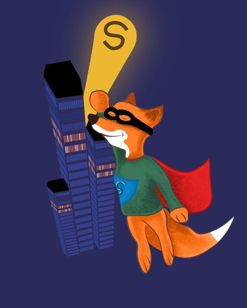 digitaalinen maalaus superfox kuvittaja niklas